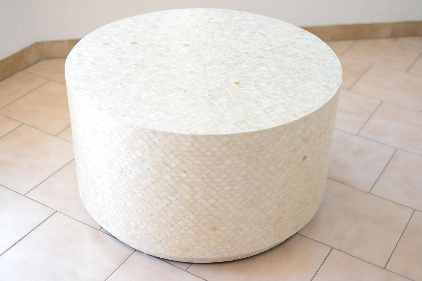 Pearl White Coffee Table 76X76X44Cm