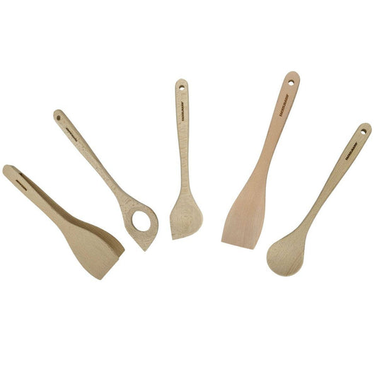 Fsc Wooden Tweezers, Spatula and Spoons Set