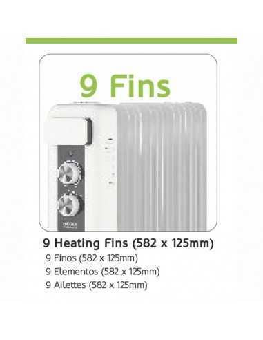 Elegance Ix Oil Heater - 9 Finos 2000W