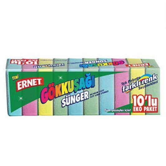 Ernet Rainbow Heavy Duty Scrub Sponge