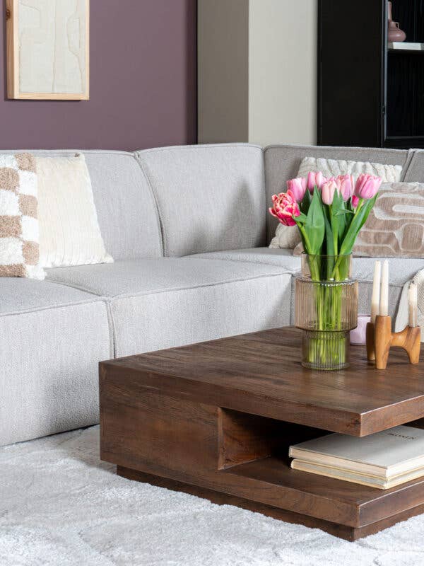 Bram Coffee Table - Espresso Mango Wood - 80 X 80 cm