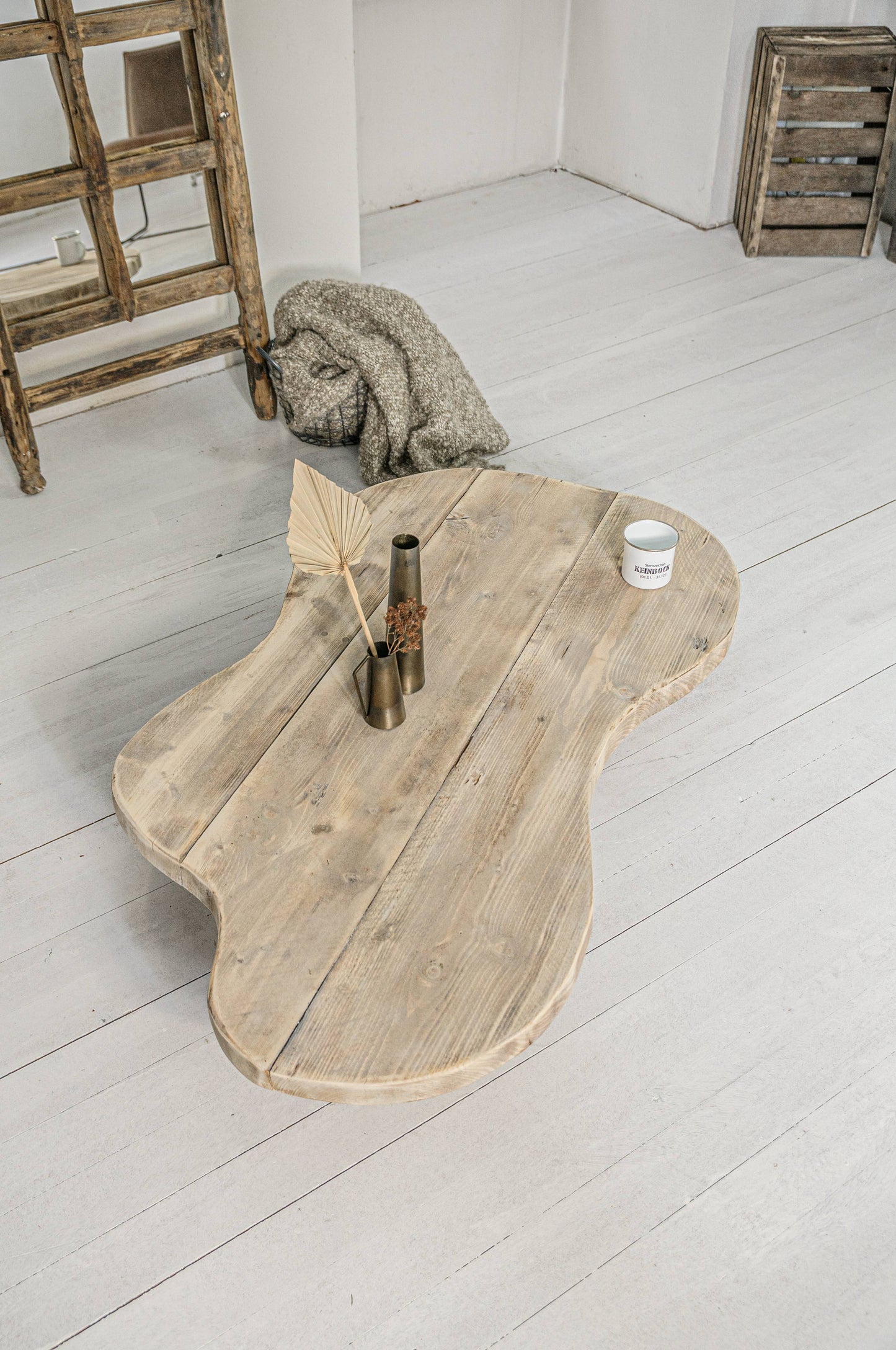 Coffee Table, Side Table, Reclaimed Wood Table Karli