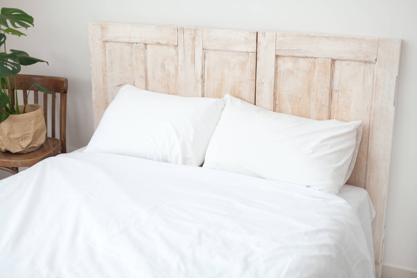 Flat Sheet 100% Cotton, 5 pack,  Color White - 160 x 300 cm