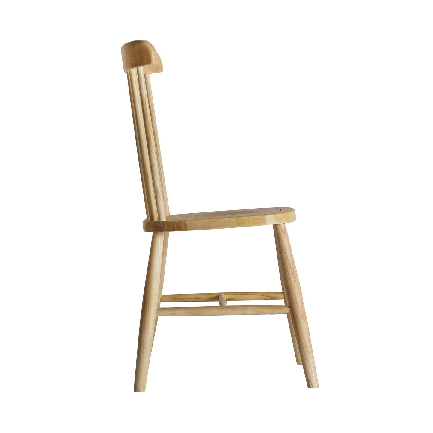 Eide Chair, Elm Wood, Natural, 48x46x91cm