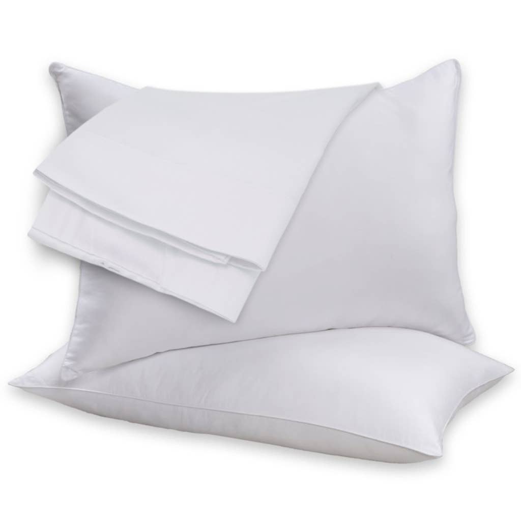 Beauty Sleep 2 Pack Feather Cotton Pillow Set | Standard Size