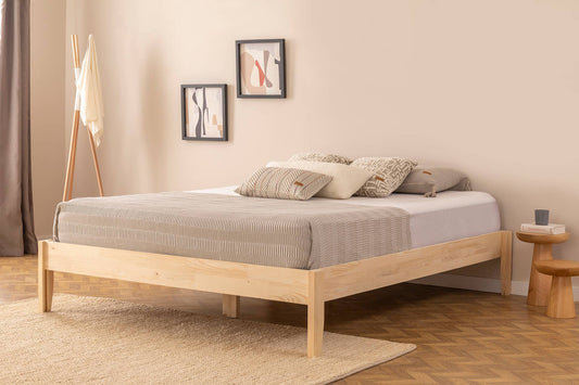 Galaxi Model Wooden Bed Single Pine Wood - Nature 90 x 200