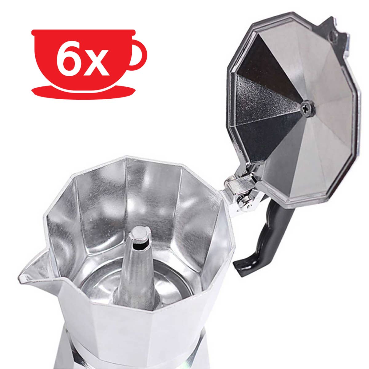 Coffee Maker Moka Pot6 - Aluminum