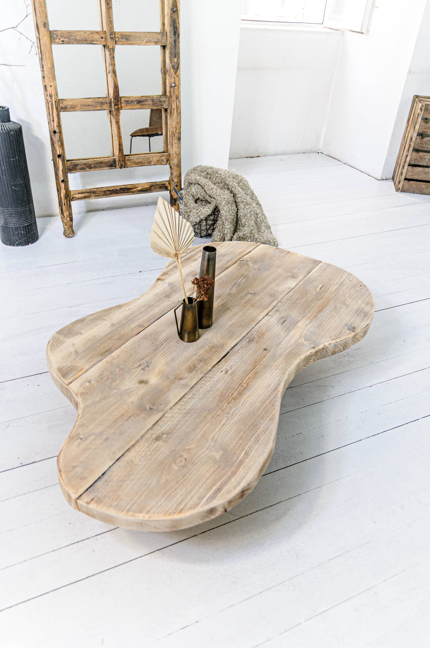 Coffee Table, Side Table, Reclaimed Wood Table Karli