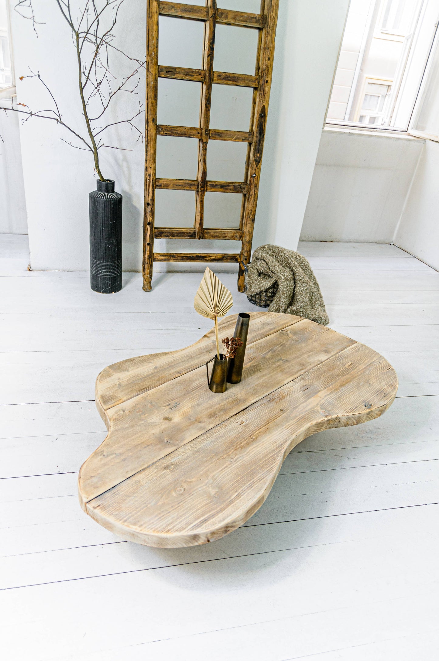 Coffee Table, Side Table, Reclaimed Wood Table Karli