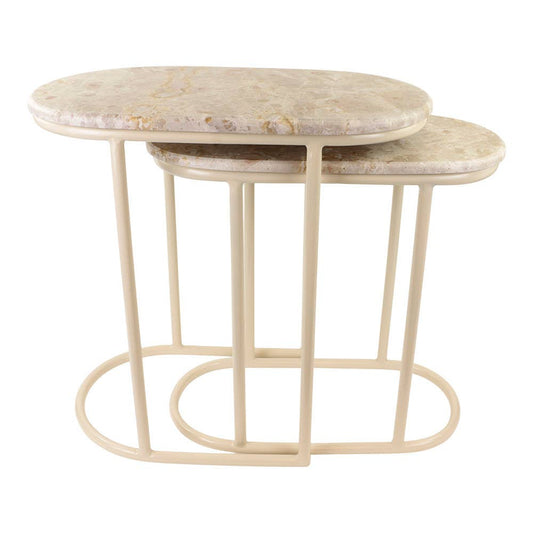 Amélie Marble Side Table Set 2