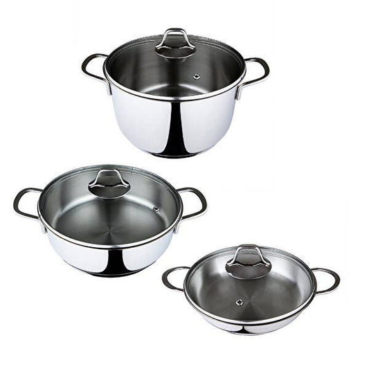 Serenk Modernist 6 Pieces Steel Cookware Set