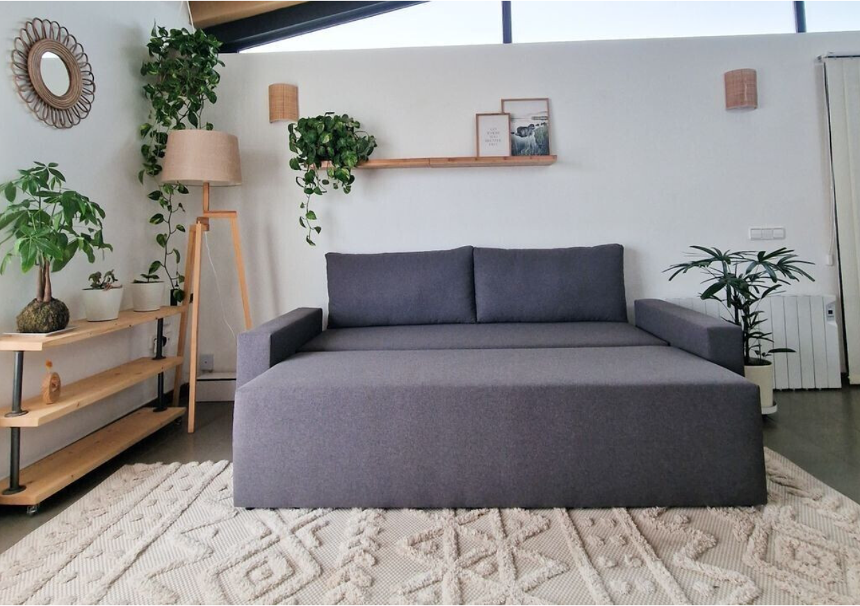 Skraut Home - Cloud Sofa Bed, Light Grey