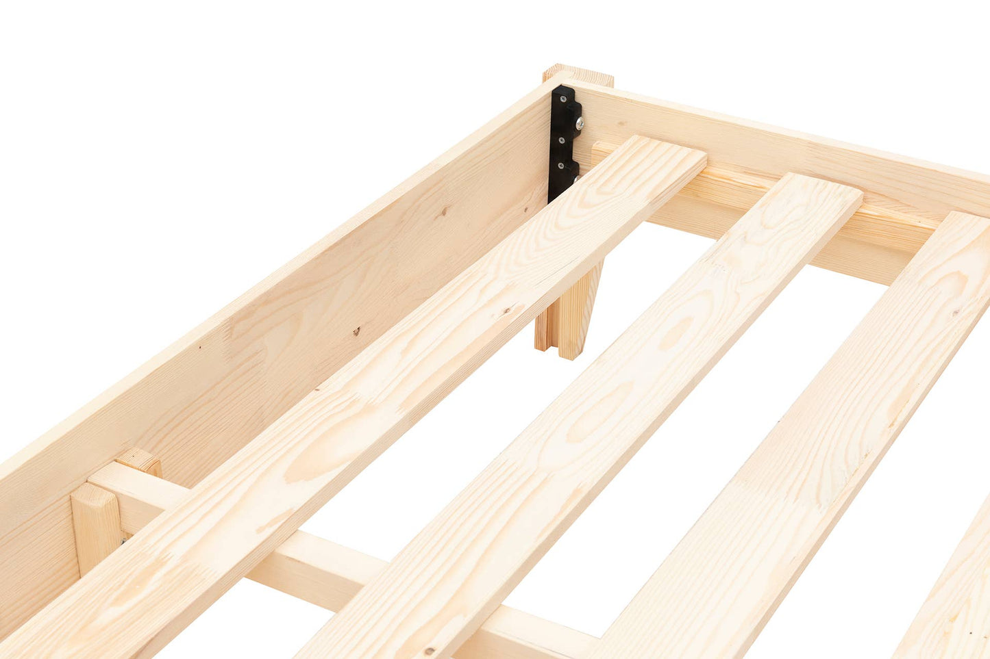 Galaxi Model Wooden Bed Single Pine Wood - Nature 150 x 200