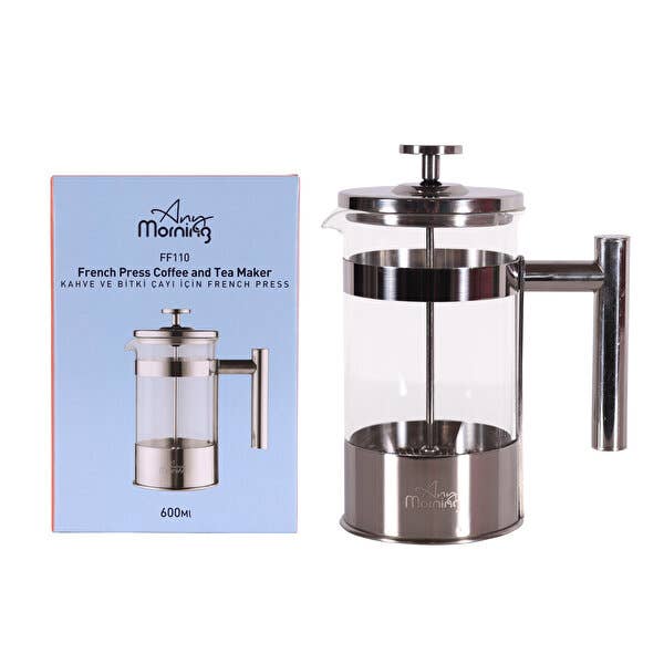Any Morning French Press Coffee and Tea Maker_ 600 Ml