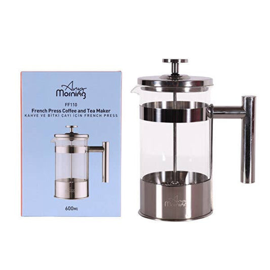Any Morning French Press Coffee and Tea Maker_ 600 Ml