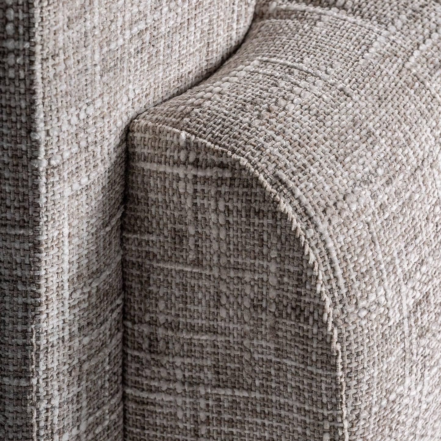 Polyester Sofa in Mottled Beige Color, 210x97x69cm