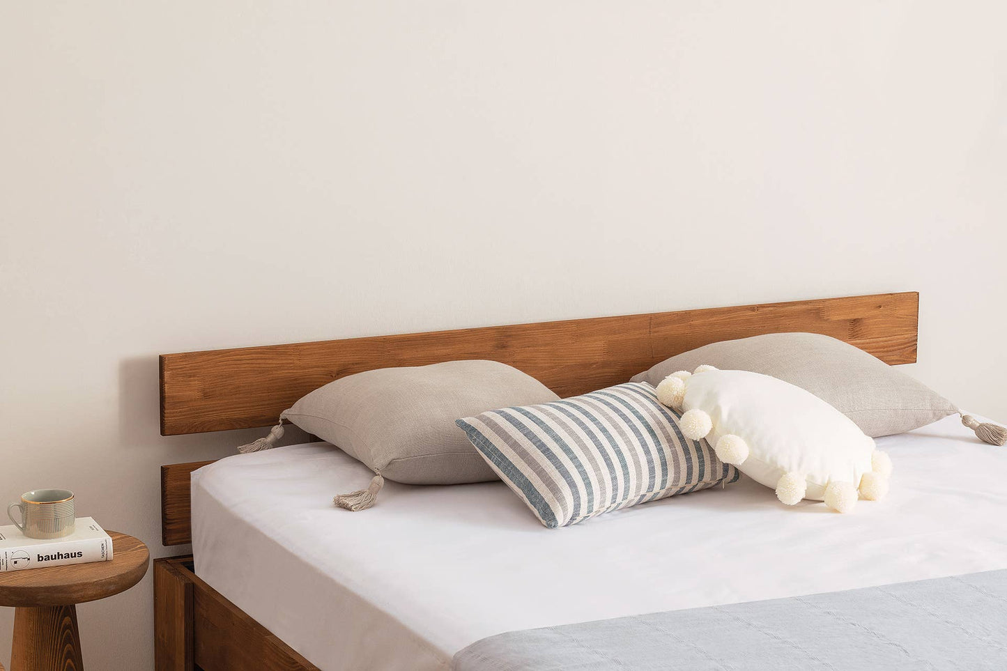 Berlin Model Wooden Bed Single Pine Wood - Brown 160 x 200