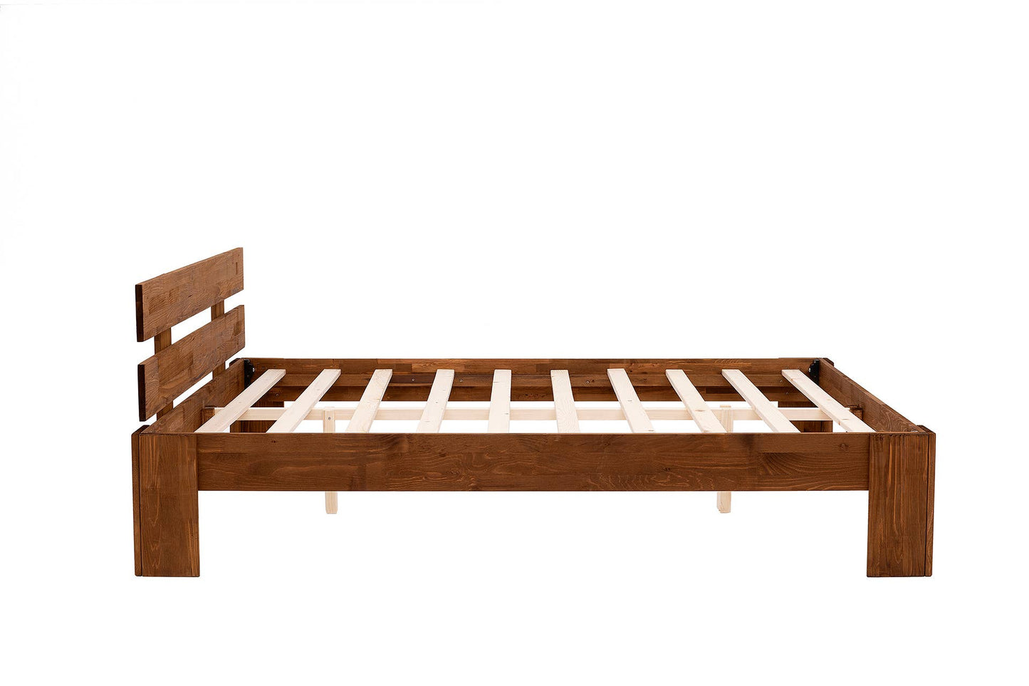 Berlin Model Wooden Bed Single Pine Wood - Brown 160 x 200