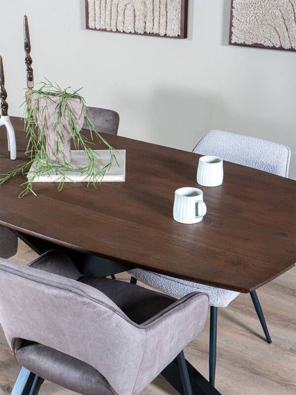 Felix Dining Table — Espresso Mango Wood — 220 X 100 cm