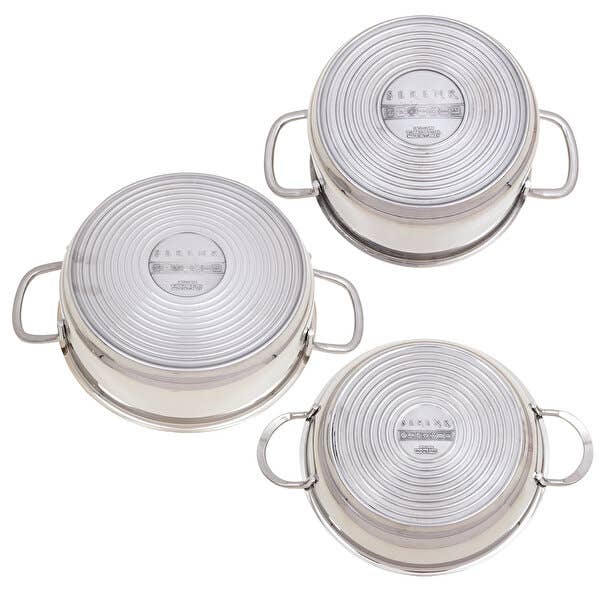 Serenk Modernist 6 Pieces Steel Cookware Set