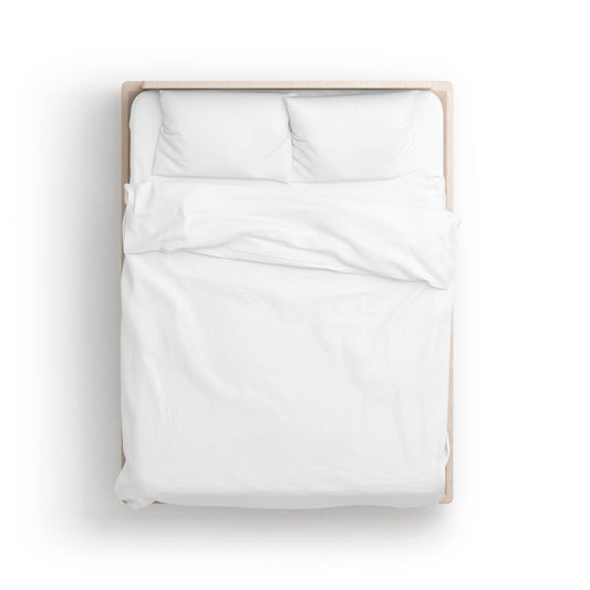 Flat Sheet 100% Cotton, 5 pack,  Color White - 160 x 300 cm